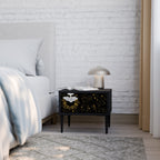 STELLAR CONSTELLATIONS Nattduksbord i svart finish