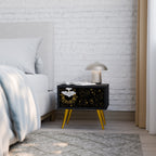 STELLAR CONSTELLATIONS Nattduksbord i svart finish