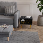 STELLAR CONSTELLATIONS Nattduksbord i svart finish