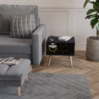 STELLAR CONSTELLATIONS Nattduksbord i svart finish