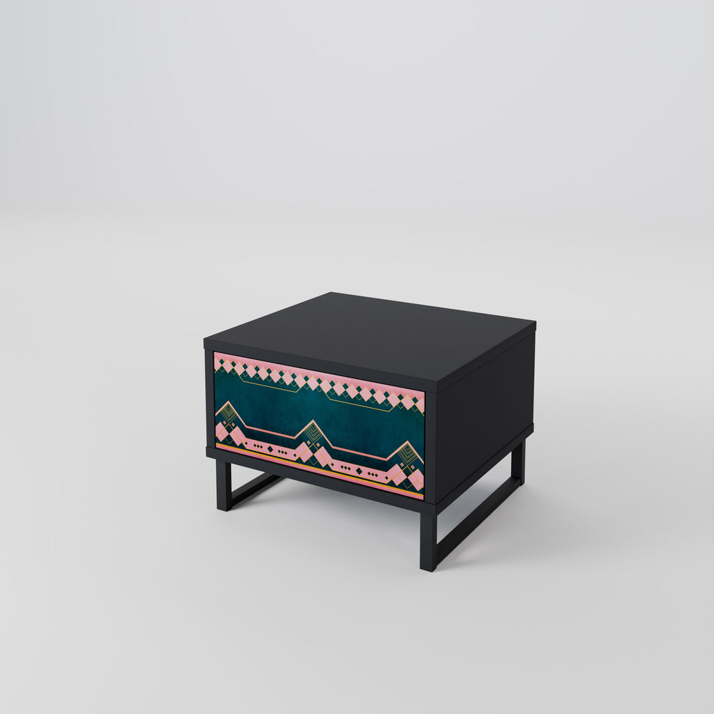 ROYAL COMPOSITION Nattduksbord i svart finish