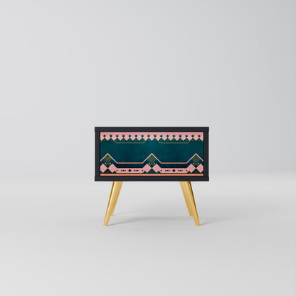 ROYAL COMPOSITION Nightstand in Black Finish