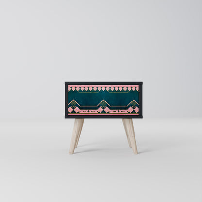 ROYAL COMPOSITION Nightstand in Black Finish