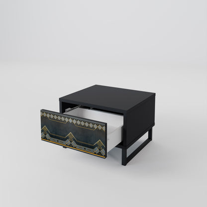 ROYAL ORDINARINESS Nightstand in Black Finish