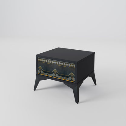 ROYAL ORDINARINESS Nightstand in Black Finish