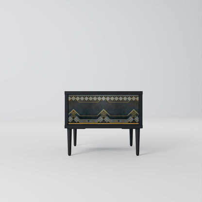 ROYAL ORDINARINESS Nightstand in Black Finish