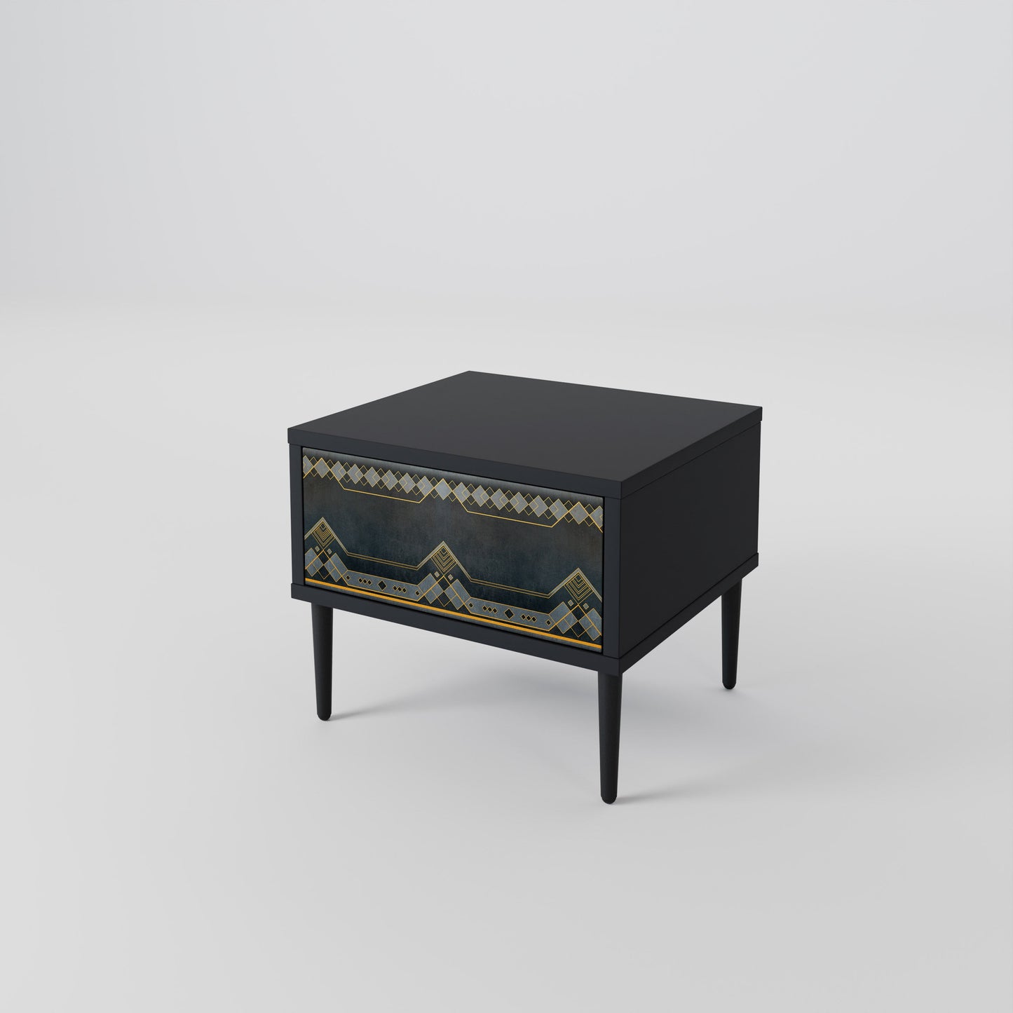ROYAL ORDINARINESS Nightstand in Black Finish