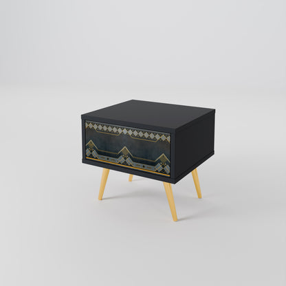 ROYAL ORDINARINESS Nightstand in Black Finish