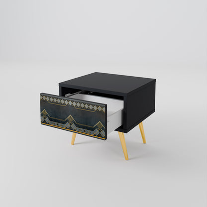 ROYAL ORDINARINESS Nightstand in Black Finish
