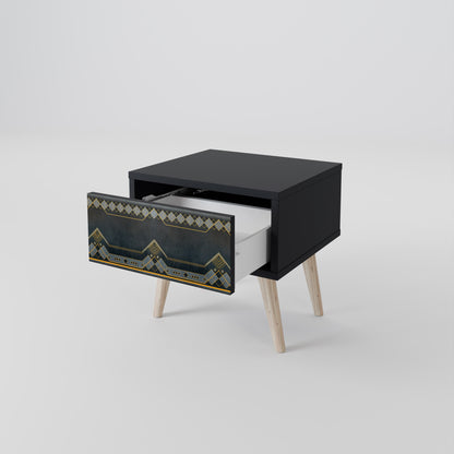ROYAL ORDINARINESS Nightstand in Black Finish