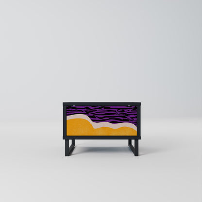 INDEPENDENT BORDER Nightstand in Black Finish