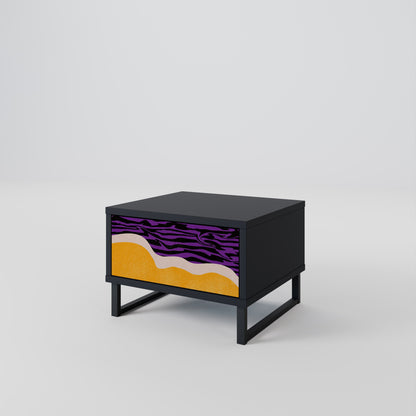 INDEPENDENT BORDER Nightstand in Black Finish