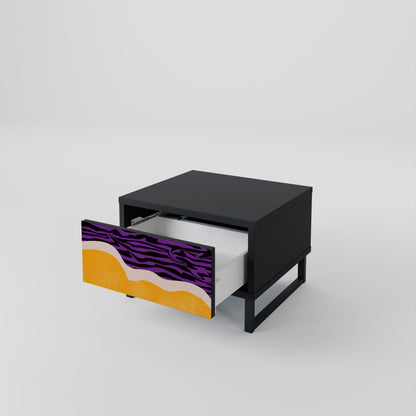 INDEPENDENT BORDER Nightstand in Black Finish