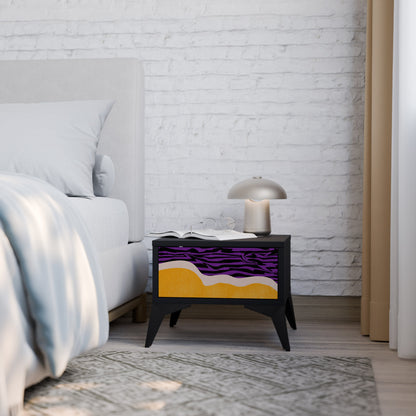 INDEPENDENT BORDER Nightstand in Black Finish