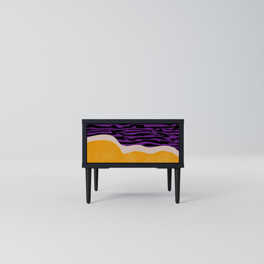 INDEPENDENT BORDER Nightstand in Black Finish