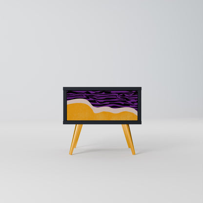 INDEPENDENT BORDER Nightstand in Black Finish