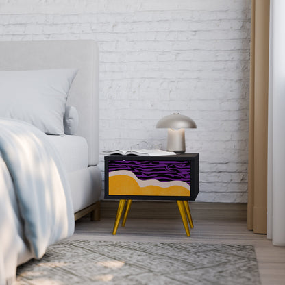INDEPENDENT BORDER Nightstand in Black Finish