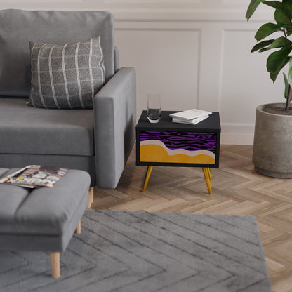 INDEPENDENT BORDER Nightstand in Black Finish
