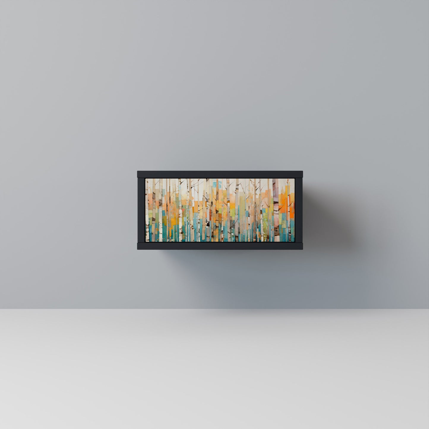 BIRCH KALEIDOSCOPE Nightstand in Black Finish