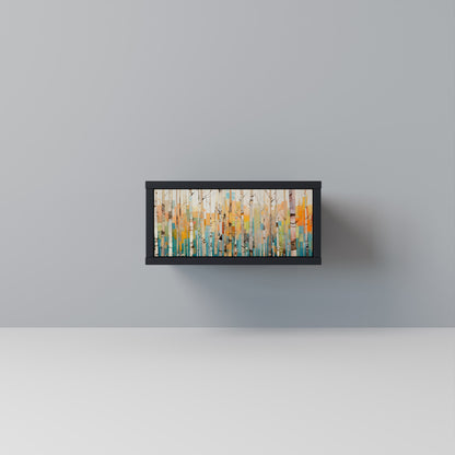BIRCH KALEIDOSCOPE Nightstand in Black Finish