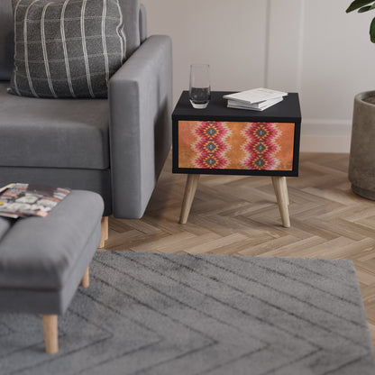 INDIAN FOLK Nightstand in Black Finish