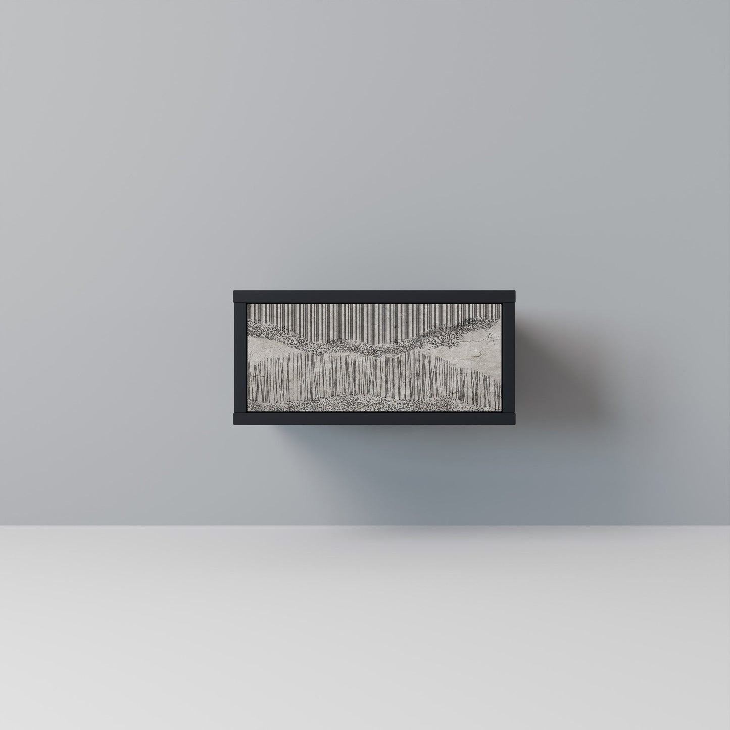 GRAIN LINES Nattduksbord i svart finish