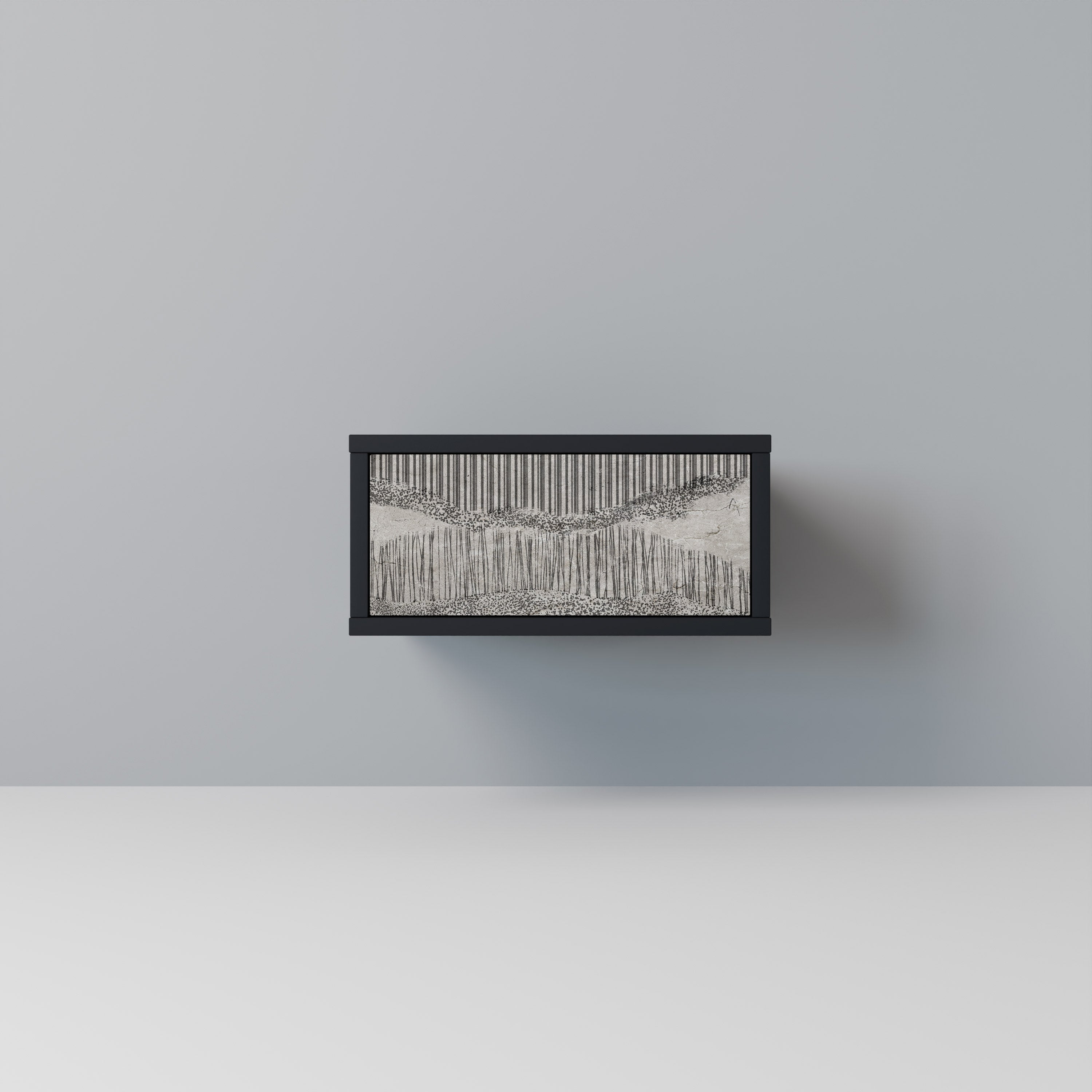 GRAIN LINES Nattduksbord i svart finish