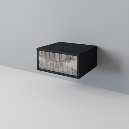 GRAIN LINES Nattduksbord i svart finish