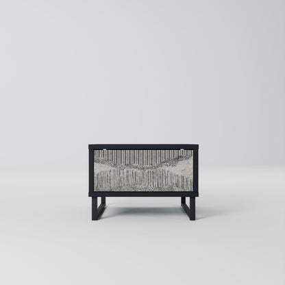 GRAIN LINES Nattduksbord i svart finish