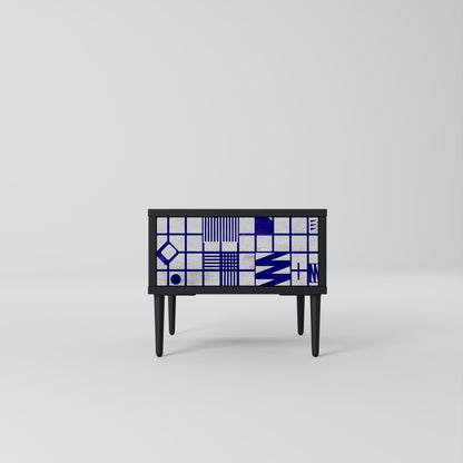 THE RIGHT PLACES Nightstand in Black Finish