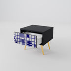 THE RIGHT PLACES Nattduksbord i svart finish