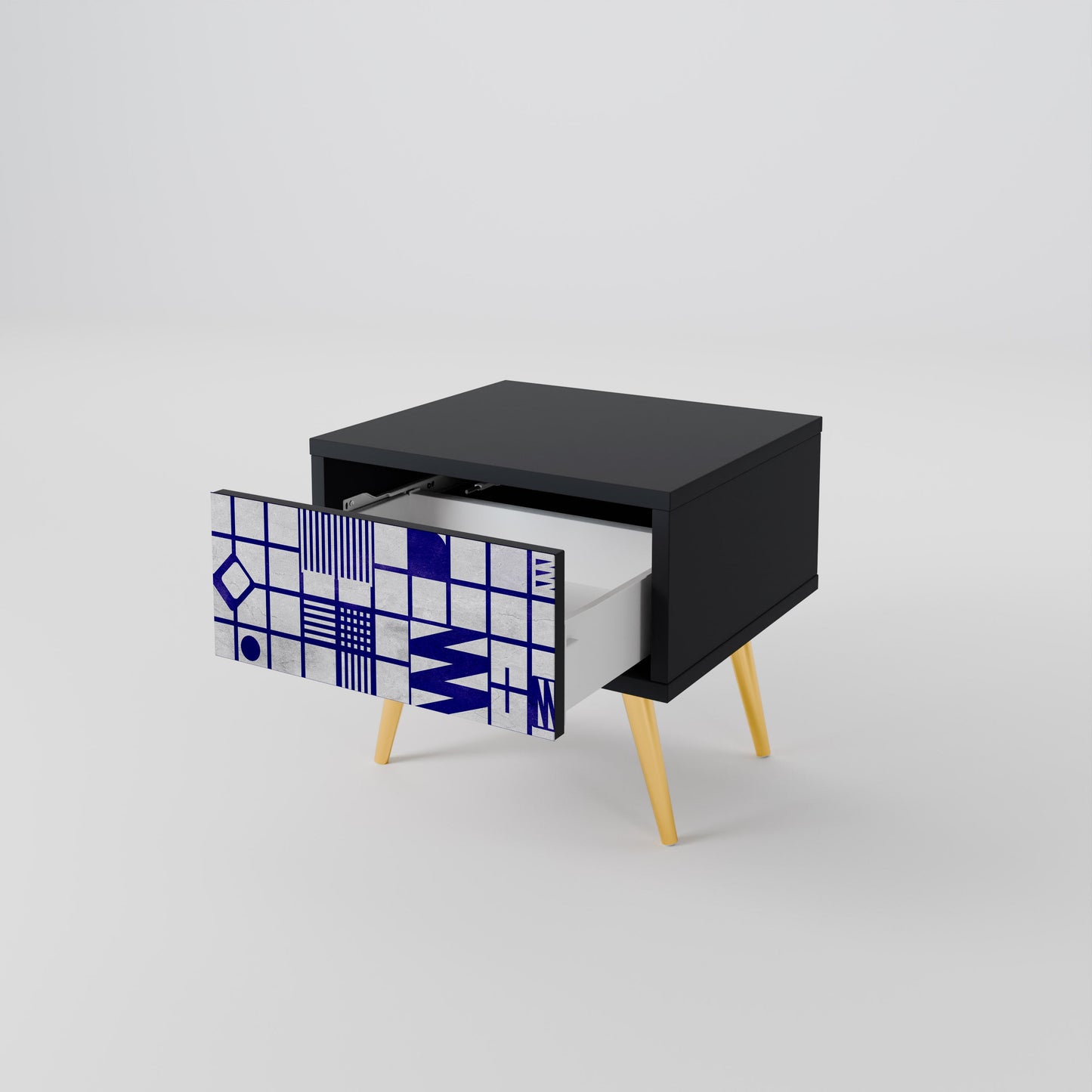 THE RIGHT PLACES Nightstand in Black Finish