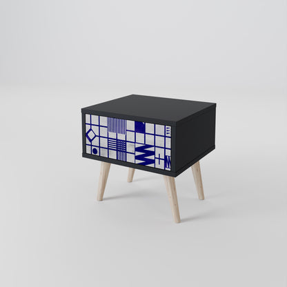 THE RIGHT PLACES Nightstand in Black Finish
