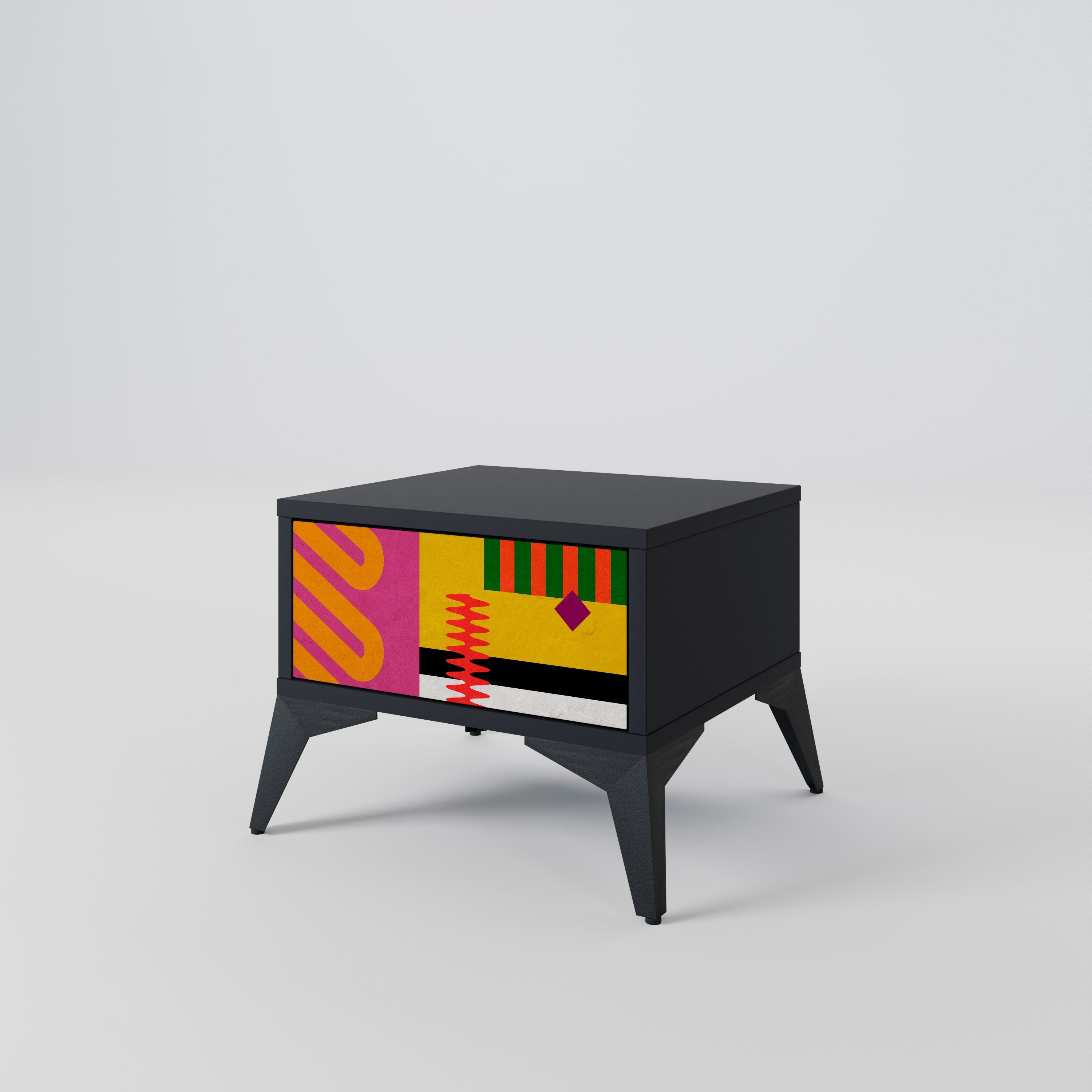 VIVID ART nattduksbord i svart finish