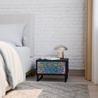 MEMORIES MAP nattduksbord i svart finish