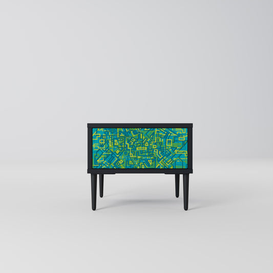 NOSTALGIC MEMORIES Nightstand in Black Finish