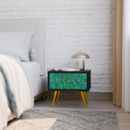 NOSTALGISKA MINNEN Nattduksbord i svart finish