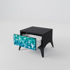 TURKOS REKTANGELS Nattduksbord i svart finish
