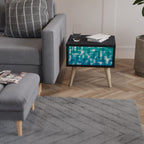 TURKOS REKTANGELS Nattduksbord i svart finish