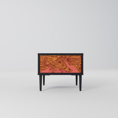 FLOATING THOUGHTS Nightstand in Black Finish