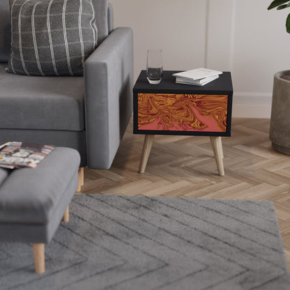 FLOATING THOUGHTS Nightstand in Black Finish