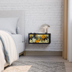 SUNKISSED LILY Nattduksbord i svart finish