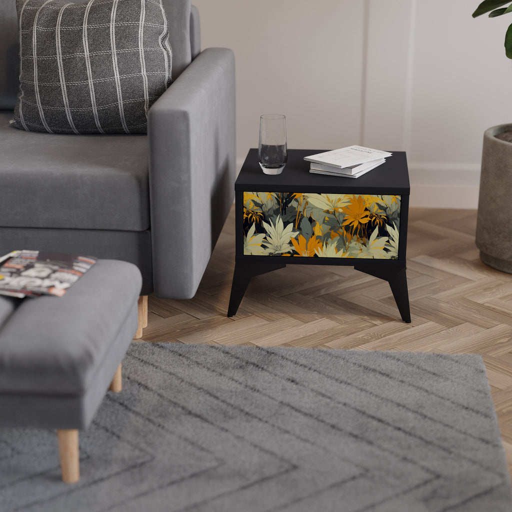 SUNKISSED LILY Nattduksbord i svart finish