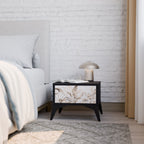 WILD TENDERNESS Nightstand in Black Finish