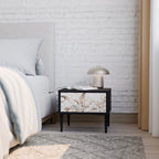 WILD TENDERNESS Nightstand in Black Finish