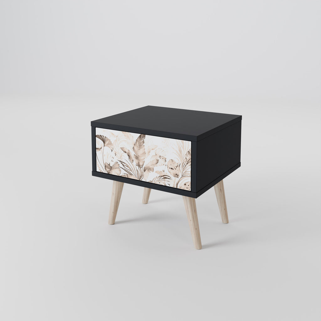 WILD TENDERNESS Nattduksbord i svart finish