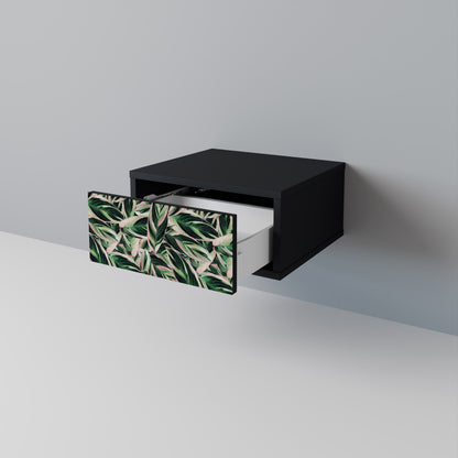 EERIE STROMANTHE Nightstand in Black Finish
