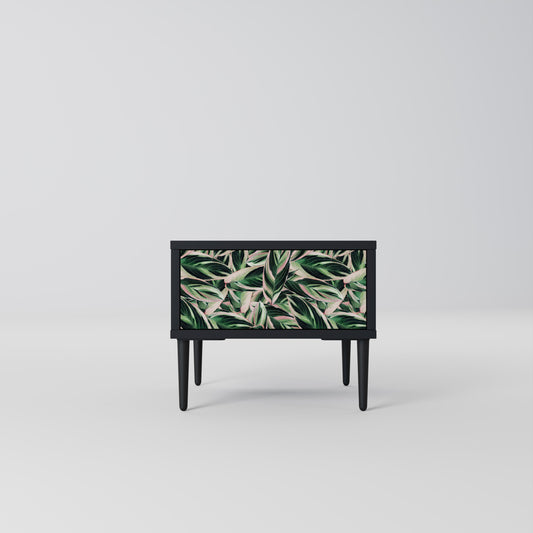 EERIE STROMANTHE Nightstand in Black Finish
