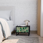 VERDANT PLEASURES Nightstand in Black Finish