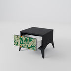 VERDANT PLEASURES Nightstand in Black Finish